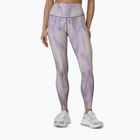 Damen-Trainingsleggings 4F Solar Punk FNK F454 light yellow allover