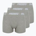 PROSTO Herren-Boxershorts KL252MACC 3 Paar grau