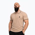 Herren-Poloshirt Octagon Legion Tipped Small Logo 3D Polo beige