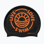 Schwimmkappe BuddySwim LLS2 Silicone black / orange