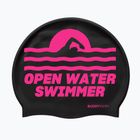 Schwimmkappe BuddySwim OWS Silicone black / pink