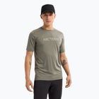 Herren Arcteryx Ionia Merinowolle Arc'Word Logo forage T-shirt