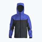 Herren Arc'teryx Alpha electra / schwarz saphir Regenjacke