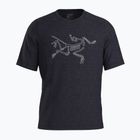 Herren Arc'teryx Cormac Logo SS schwarz heather T-shirt