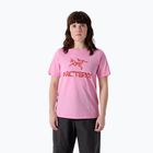 Damen-T-Shirt Arcteryx Kragg SL Cotton Heatmap Crew pineberry