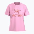 Damen-T-Shirt Arcteryx Kragg SL Cotton Heatmap Crew pineberry