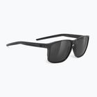 Sonnenbrille Rudy Project Overlap smoke black/black glossy