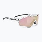 Sonnenbrille Rudy Project Cutline white gloss/multilaser rosegold