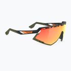 Sonnenbrille Rudy Project Defender black matte/olive orange/multilaser orange