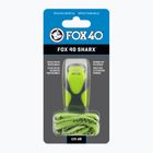 Fox 40 Sharx Safety neon/grau Pfeife mit Schnur