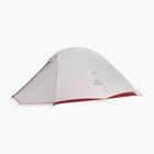 2‑Personen-Trekkingzelt Naturehike Cloud Up 2 Pro 20D light gray/red