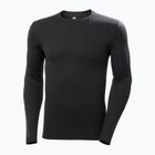 Herren Helly Hansen Lifa Merino Midweight Crew Thermo-Langarmshirt schwarz