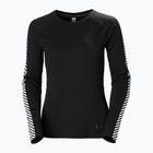 Damen Thermoaktivshirt Helly Hansen Lifa Active Stripe Crew schwarz