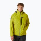 Herren Segeljacke Helly Hansen Hp Racing Lifaloft Hooded helles Moos