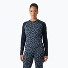 Damen Thermoaktivshirt Helly Hansen Lifa Merino Midweight Graphic Crew navy nordic rose aop