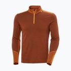 Herren Funktionsshirt langärmlig Helly Hansen Lifa Merino Midweight 1/2 Zip iron oxide