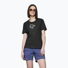 Damen-T-Shirt NORRONA Cotton Viking caviar black