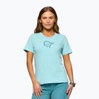 Damen-T-Shirt NORRONA Cotton Viking aqua haze