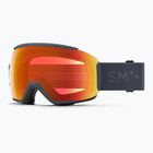Skibrille Smith Sequence OTG S2 slate/chromapop everyday red mirror