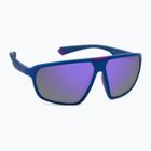 Polaroid PLD 2142/S halbmatt blau violett azur/violett verspiegelt polarisierte Sonnenbrille