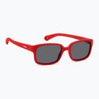 Polaroid PLD K008/S matt rot/grau polarisierte Kindersonnenbrille