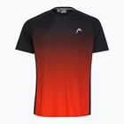 HEAD Topspin Herren Tennis-Shirt schwarz und orange 811422