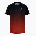 HEAD Topspin Kinder-Tennisshirt schwarz und orange 816062