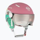 Kinderskihelm HEAD Maja Visor Paw rosa