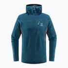 Herren-Trekking-Sweatshirt Haglöfs L.I.M Mid Comp Hood blau 605254