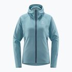 Damen-Trekking-Sweatshirt Haglöfs Skuta Hood blau 605072