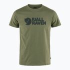 Herren-Trekking-T-Shirt Fjällräven Logo lorbeergrün