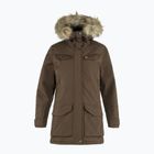 Damen gefütterter Mantel Fjällräven Nuuk Parka dark oak