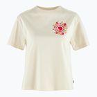 Shirt Damen Fjällräven Fjällblomster Logo chalk white