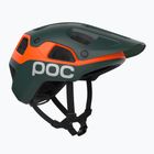 Fahrradhelm POC Cularis Pure pargasite green matt/fluorescent orange matt