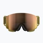 Skibrille POC Nexal olivine green/partly sunny rose gold