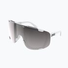 Sonnenbrille POC Devour hydrogen white/clarity road/sunny silver