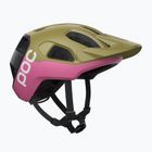Fahrradhelm POC Cularis olivine green matt/thulite pink matt