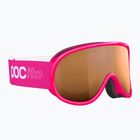Kinder-Skibrille POC POCito Retina Jr S2 fluorescent pink/partly sunny light orange