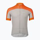Fahrradtrikot Herren POC Essential Road Logo zink orange/granite grey