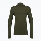 Thermoaktiver Sweatshirt Hoodie Herren Pinewood Abisko Merino Base Layer Half Zip d.mossgreen