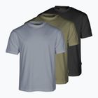 Pinewood Herren 3er-Pack T-Shirt oliv/shadoblau/schwarz