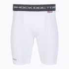 Kompressionsshorts mit Schrittprotektor Shock Doctor Compression weiß