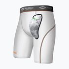 Herren Kampfsport-Shorts Shock Doctor AirCore Cup Compression white