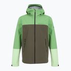 Herren Peak Performance Trail Hipe Shell Jacke Pfefferminz/Kiefernnadel/grün Regenjacke