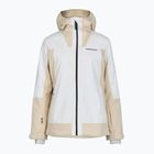 Damen-Skijacke Perak Performance Rider Tech Isoliert Sand Fog/Off White