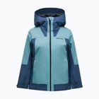 Damen-Skijacke Peak Performance Rider Tech Insulated Jacket mountain lake/deluded vision