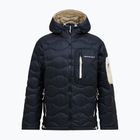 Herren-Daunenjacke Peak Performance Helium Utility Down Hood black/sand fog