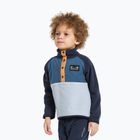 Didriksons Monte Half Button Kinder Fleece-Sweatshirt Wolke blau