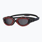 Schwimmbrille Zoggs Predator Flex Polarized red/ black/ smoke polarized