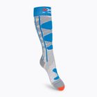 Damenskisocken X-Socks Ski Control 4.0 grau-blau XSSSKCW19W